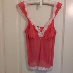NWOT The Gap Camisole Pink with lace